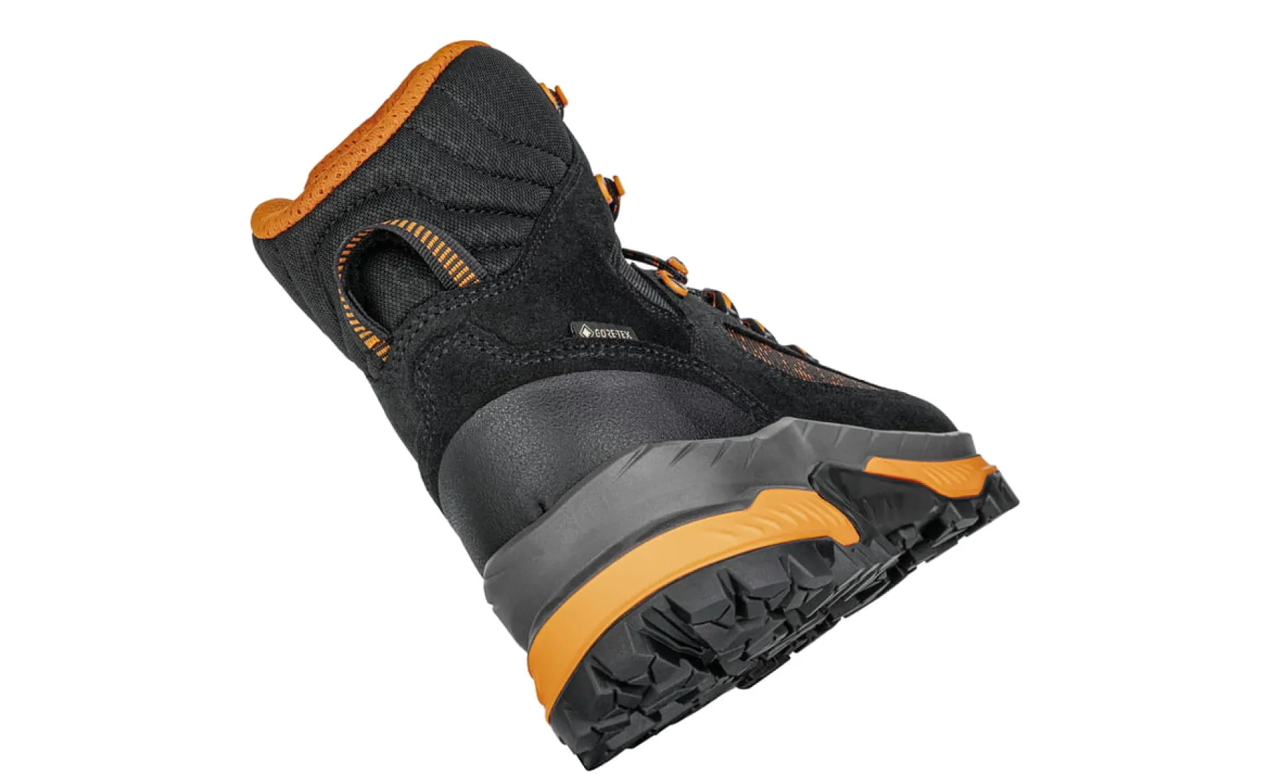 LOWA Boots CORVARA GTX MID - BLACK/ORANGE Clearance