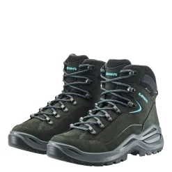 LOWA Boots RENEGADE EVO GTX MID WS - Asphalt/Turquoise Hot